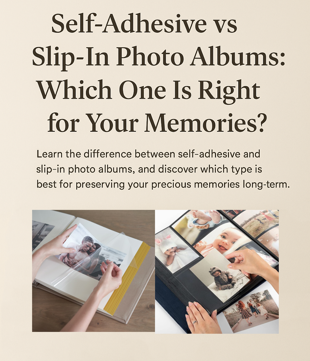 Self-Adhesive vs Slip-In Photo Albums: Which One Is Right for Your Memories?