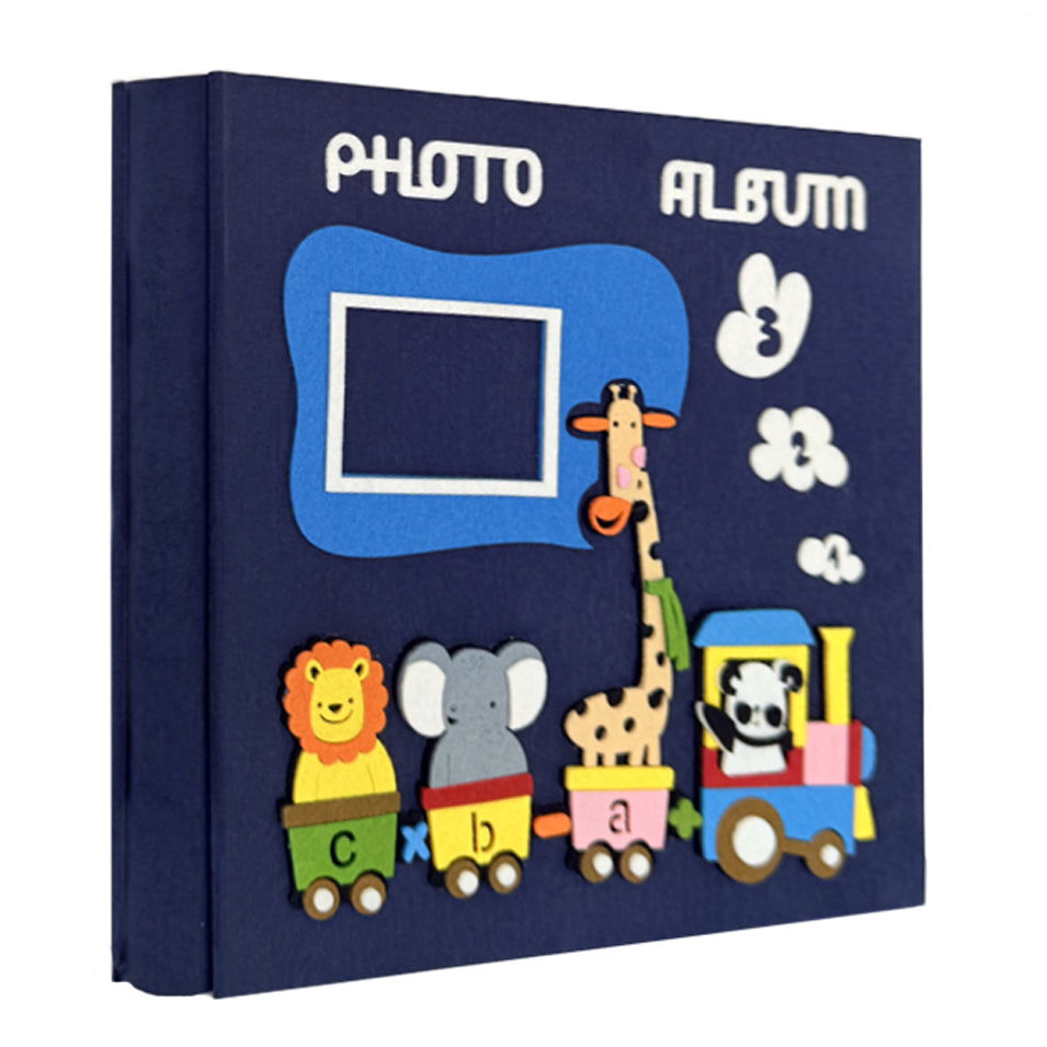 Large Scrapbook Album With 120 Pages Animal Train