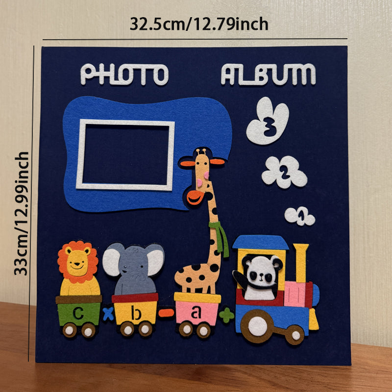 Large Scrapbook Album With 120 Pages Animal Train