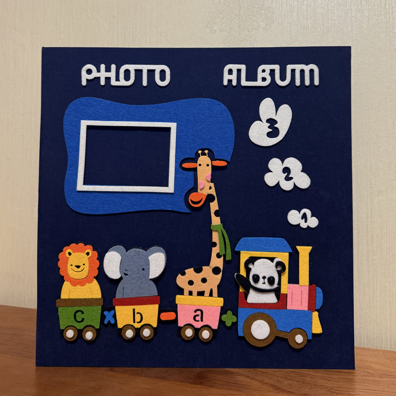 Large Scrapbook Album With 120 Pages Animal Train