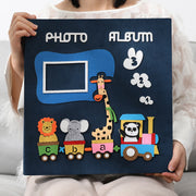 Large Scrapbook Album With 120 Pages Animal Train